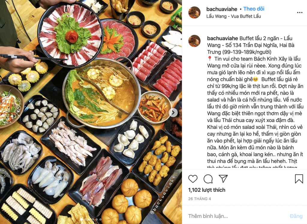 Tín đồ ẩm thực hào hứng với Menu món mới Lẩu Wang