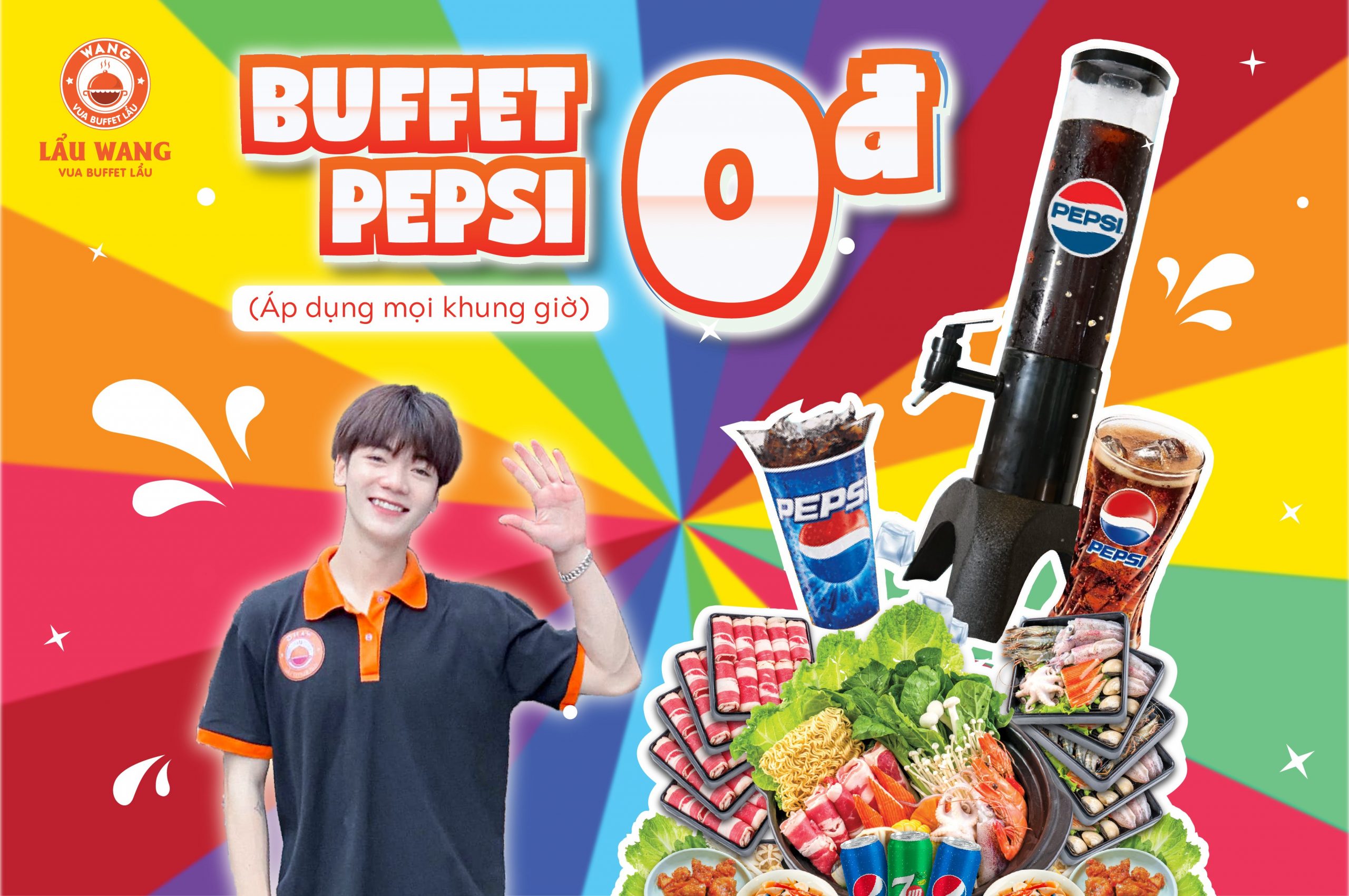 Lẩu Wang Free Buffet Pepsi Cho Cuộc Vui Bất Tận | Lẩu Wang